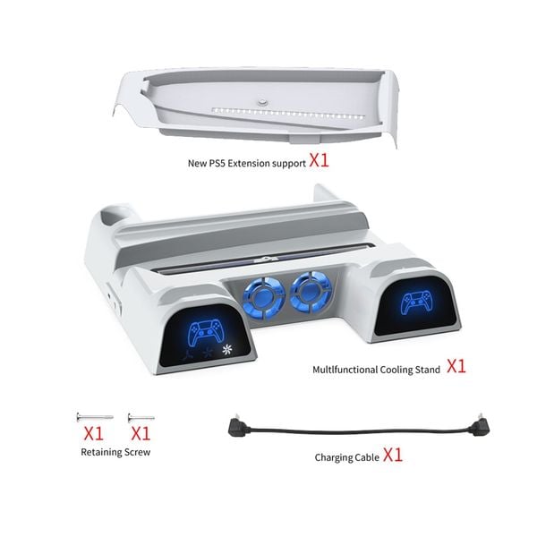Đế Sạc & Tản Nhiệt Đa Năng Dobe Cho PS5 Pro / PS5 Slim / PS5 TP5-3532