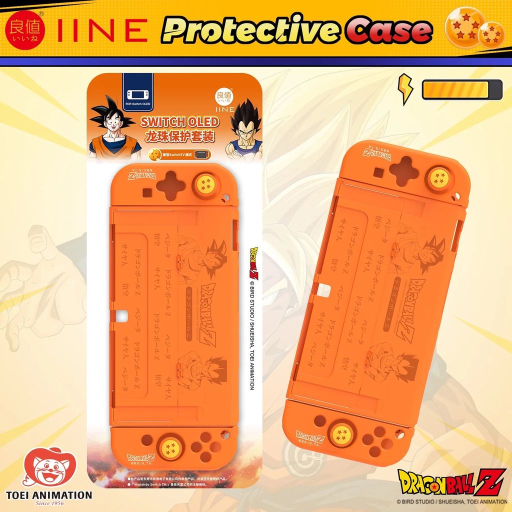 IINE Bộ case ốp bảo vệ máy Nintendo OLED và Joy-Con Dragon Ball