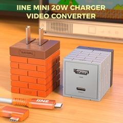 IINE 2-in-1 Mini 20W Charging & Video Converter cho Switch 4K30HZ 1080P60HZ