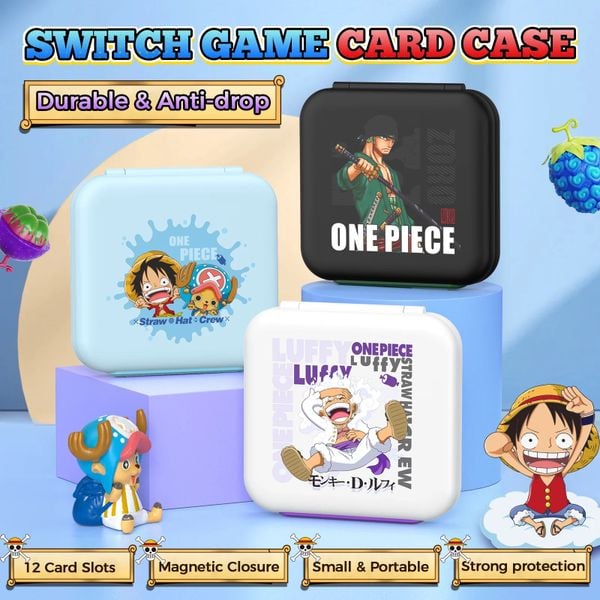 IINE Hộp đựng thẻ game Nintendo Switch 12 ngăn phiên bản One Piece