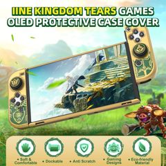 IINE Bộ case ốp bảo vệ máy Nintendo OLED và Joy-Con Zelda: Tears of The Kingdom