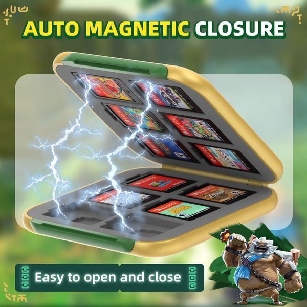 IINE Hộp đựng thẻ game Nintendo Switch 12 ngăn Zelda: Tears of Kingdom