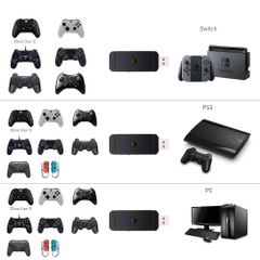 JYS USB OTG Wireless Controller Adapter for Nintendo Switch,PS3 and PC