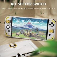 IINE Bộ case ốp bảo vệ máy Nintendo OLED và Joy-Con Pokemon Legends Arceus