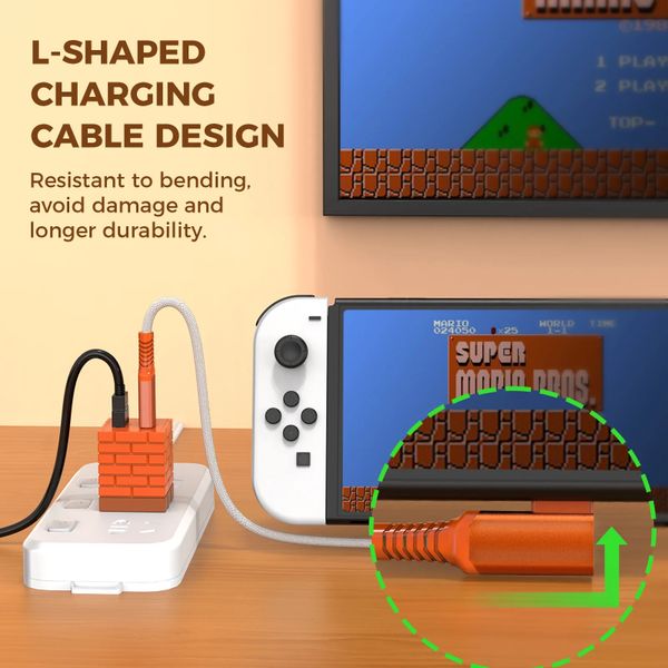 IINE 2-in-1 Mini 20W Charging & Video Converter cho Switch 4K30HZ 1080P60HZ