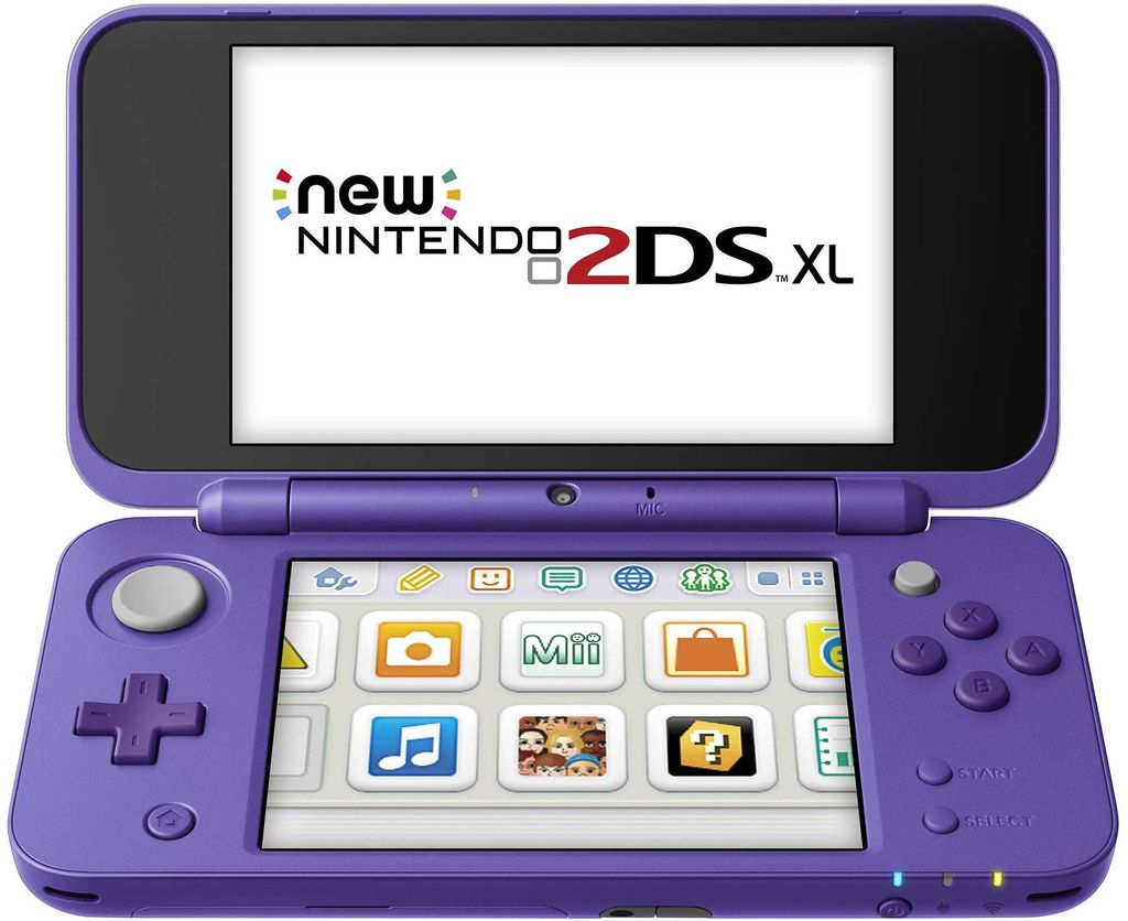 New Nintendo 2DS XL - Purple + Silver With Mario Kart 7