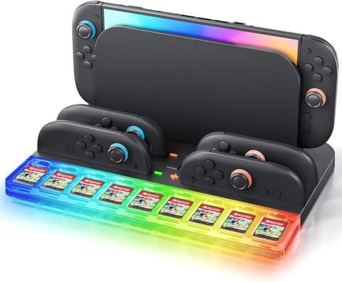 Đế Sạc Joy-Con Cho Nintendo Switch 2 – RGB & Khe Đựng Thẻ Game