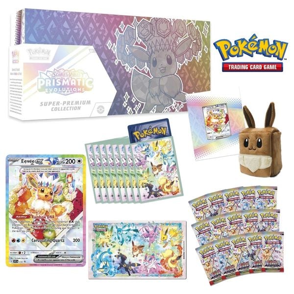 Thẻ bài Pokémon TCG: Scarlet & Violet – Prismatic Evolutions Super Premium Collection