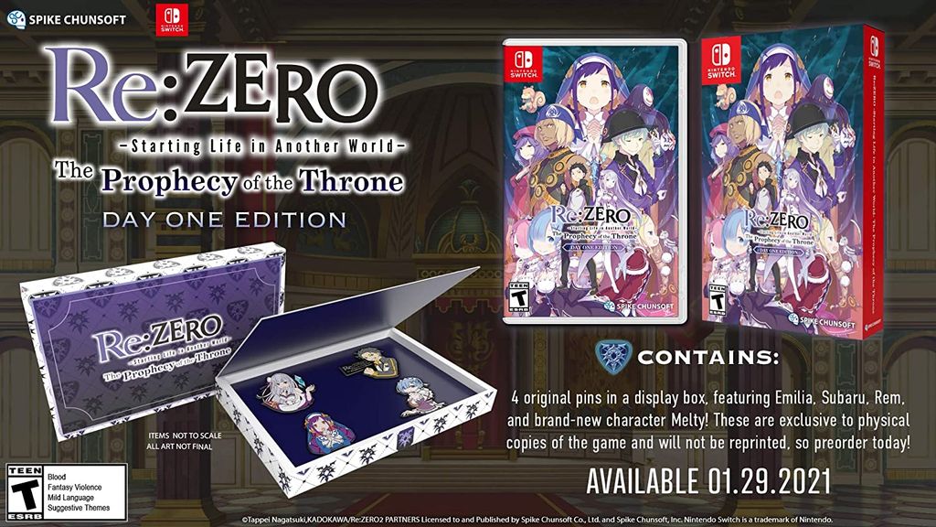 298 - Re:ZERO – The Prophecy of the Throne Day One Edition