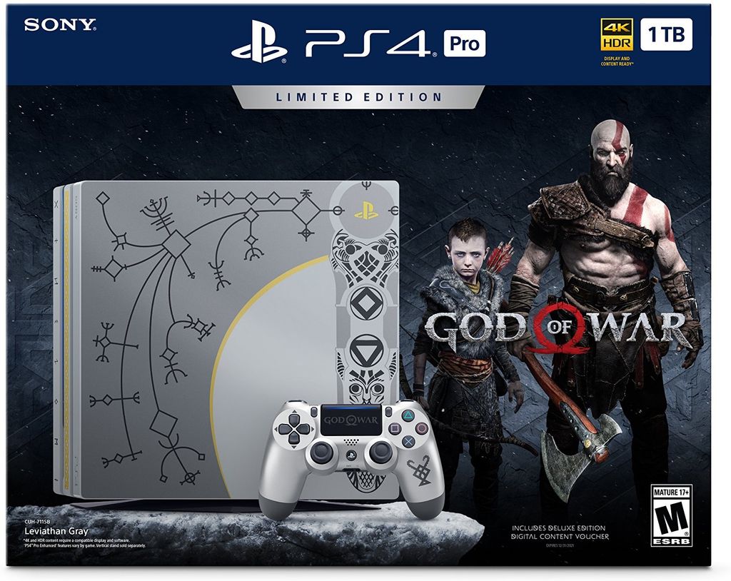 PlayStation 4 Pro 1TB - God of War Limited Edition- ver 5.05