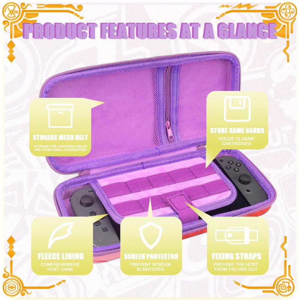 Bóp đựng in họa tiết Pokemon Scarlet & Violet dành cho Nintendo Switch Oled/V2/V1