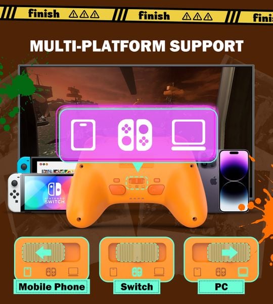 Tay cầm IINE Salmon Burst Controller + Charging dock