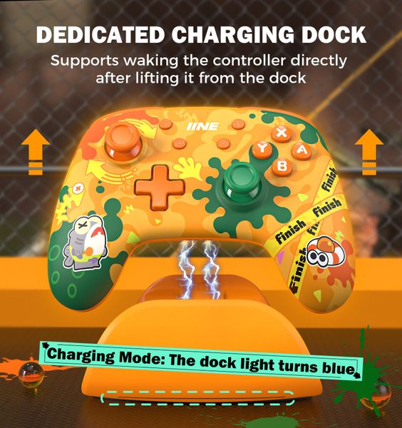 Tay cầm IINE Salmon Burst Controller + Charging dock