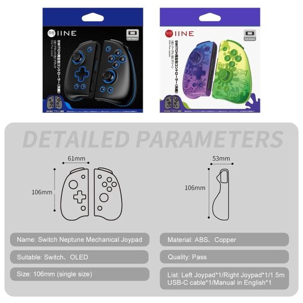Tay cầm Joypad Plus Black cho Nintendo Switch IINE L761