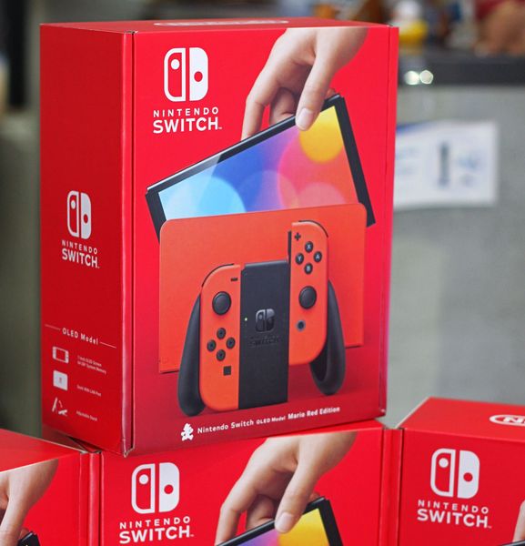 Máy Nintendo Switch Oled Model Red Joy-Con Like New 95%