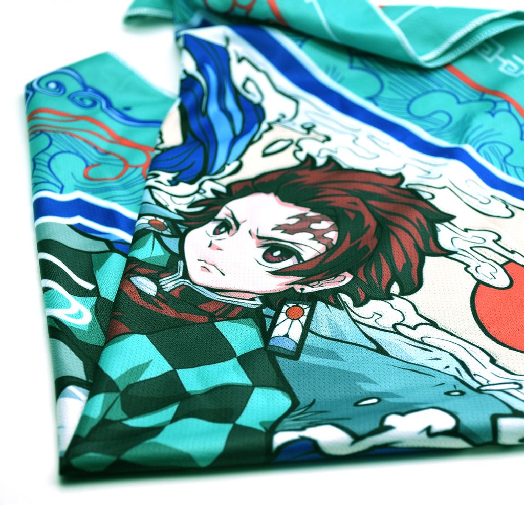 Khăn vuông thể thao Kimetsu No Yaiba siêu khô thoáng kích thước 58cm