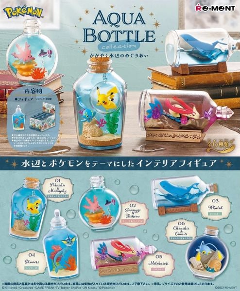 POKEMON AQUA BOTTLE COLLECTION - MÔ HÌNH CHÍNH HÃNG REMENT