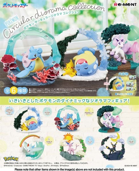 Pokemon Circular Diorama Collection - Mô hình Chính hãng ReMent