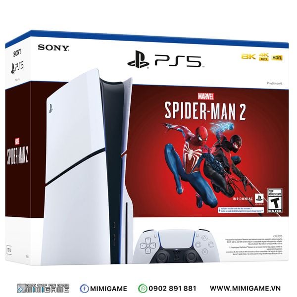 Máy Playstation 5 Slim Edition - Marvel's Spider Man 2 Bundle - USA