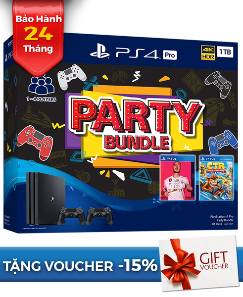 PlayStation 4 Pro 1TB Party Bundle