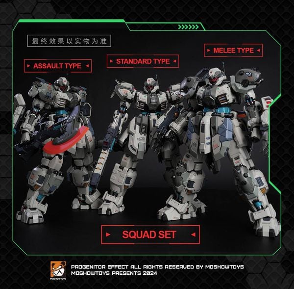 Mô Hình Lắp Ráp Moshow Toys Illustrious Class: Tyrant Butcher II – Tactical Set (Foxhound Squad No.2)