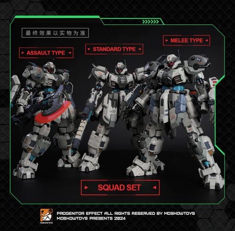 Mô Hình Lắp Ráp Moshow Toys Illustrious Class: Tyrant Butcher II – Tactical Set (Foxhound Squad No.2)