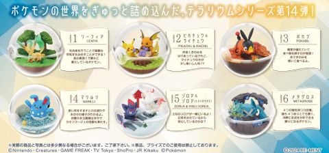 Pokemon Terrarium 14 Collection - Mô hình Chính hãng ReMent