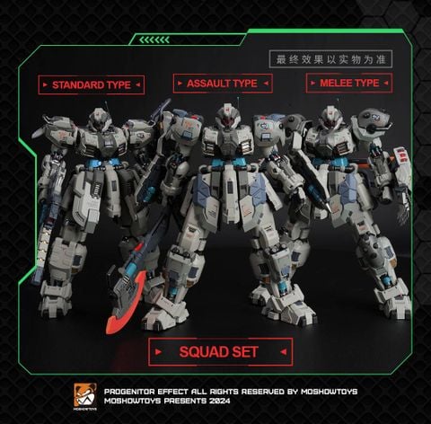 Mô Hình Lắp Ráp Moshow Toys Illustrious Class: Tyrant Butcher II – Tactical Set (Foxhound Squad No.2)