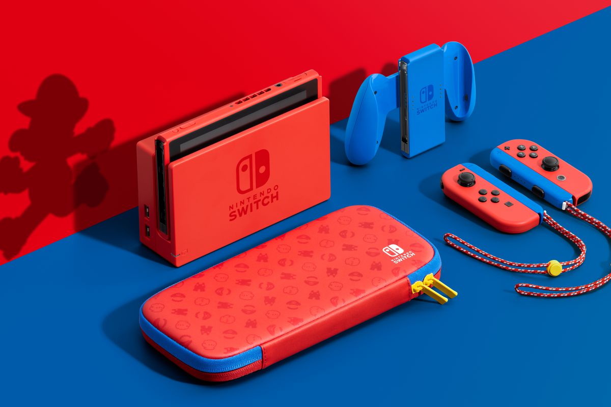 Nintendo Switch Mario Red + Blue - Máy Nintendo Switch Bản Đặc Biệt 