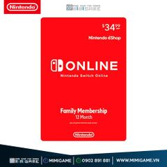 Thẻ Nạp Nintendo Switch Online Family Membership 12 Tháng