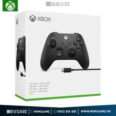 Tay Cầm Xbox Series Wireless Controller Carbon Black Kèm Dây Cáp USB-C