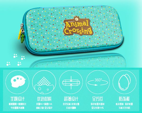 Túi đựng máy Nintendo Switch Animal Crossing Xanh Lá Dễ Thương