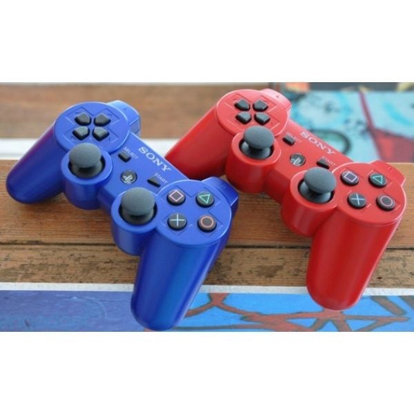 PS 3  DualShock 3 Controller Red & Blue Color & Pink
