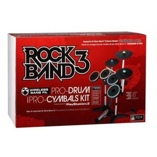 PS3 Rock Band 3 Pro Drum and Pro Cymbals Kit