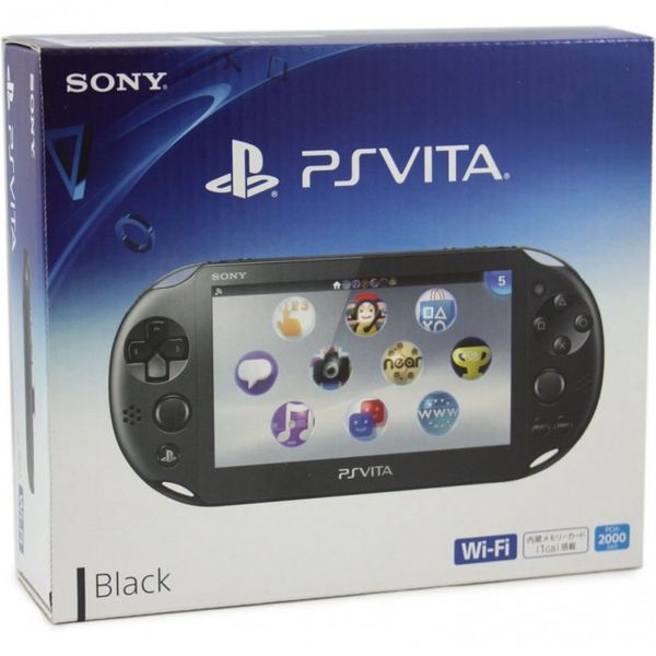 PS Vita - New Slim PSVita PCH 2000 Black HACKED - Second Hand