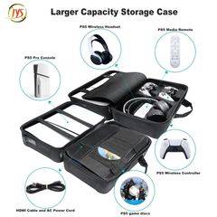 Vali du lịch đựng máy PS5 Slim/ Travel Carring Case cho PS5 Slim JYS P5179