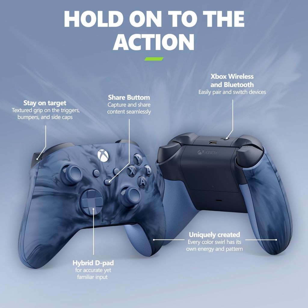 Tay cầm Xbox Core Wireless Controller Stormcloud Vapor