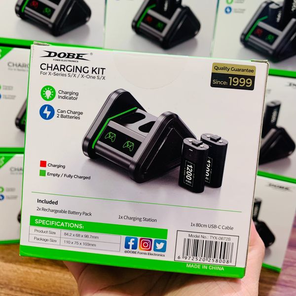 Bộ Pin Kèm Đế Sạc cho Tay Cầm Xbox Series, Xbox One / DOBE TYX-0672S