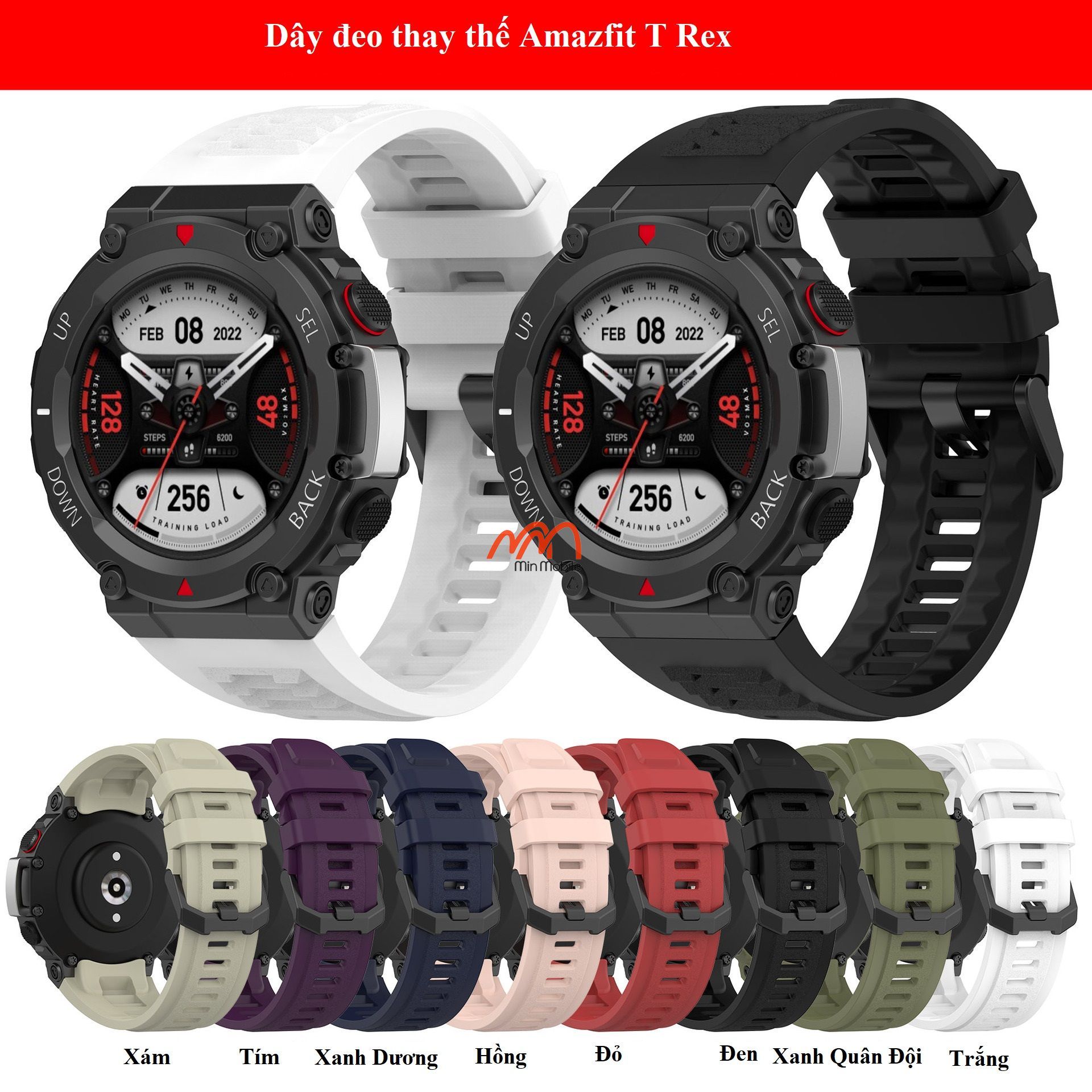 Dây đeo Silicon mềm Amazfit T-Rex 2