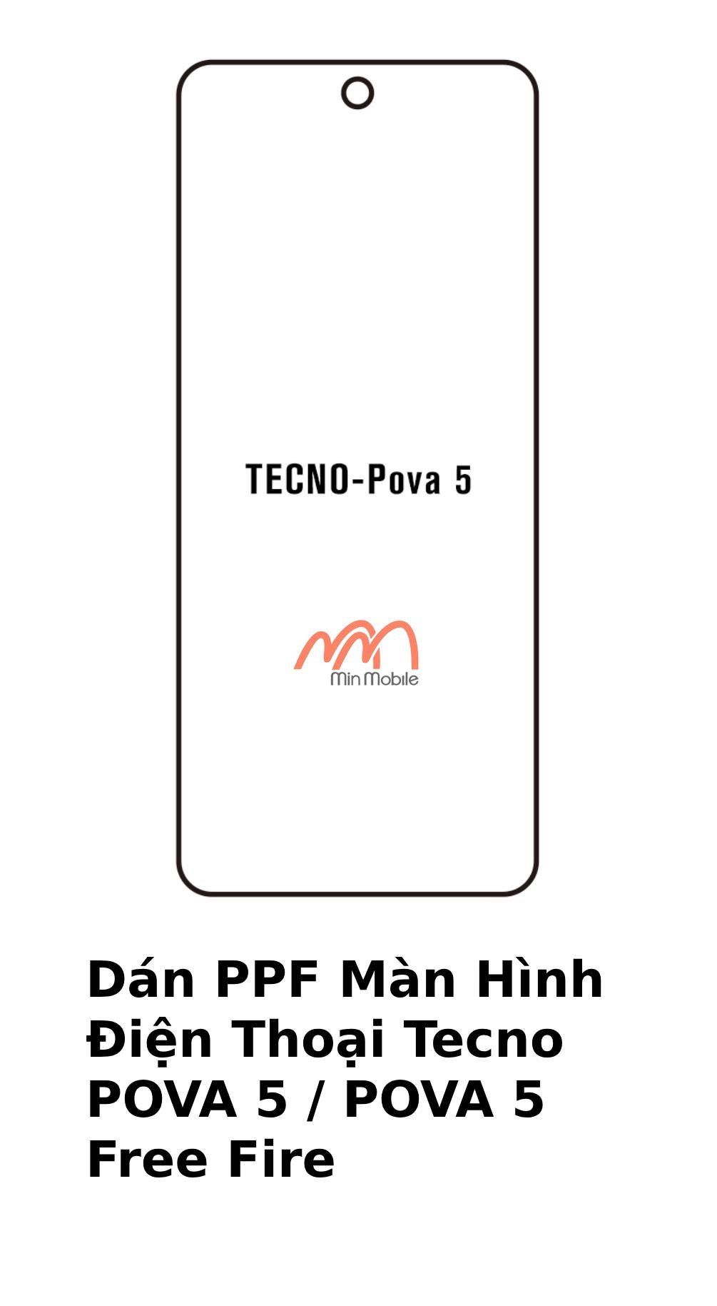 Dán PPF Màn Hình Điện Thoại Tecno POVA 5 / POVA 5 Free Fire