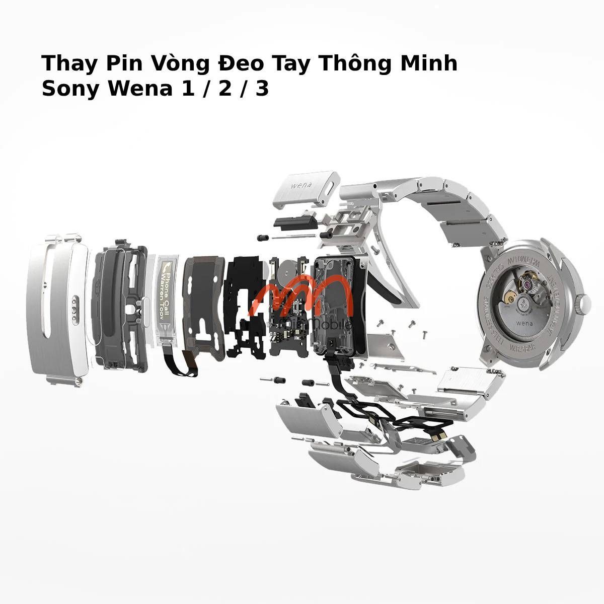 Thay Pin Vòng Đeo Tay Thông Minh Sony Wena 1 / 2 / 3
