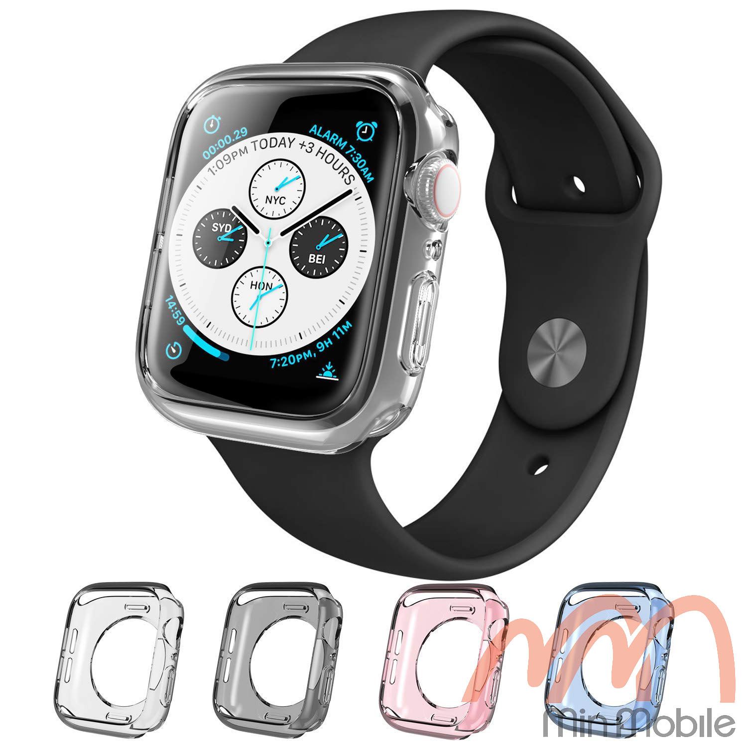 Ốp trong dẻo cho apple watch seri 4 44mm hiệu Min