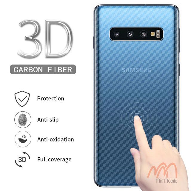 Dán lưng Samsung S10 / S10 Plus vân carbon