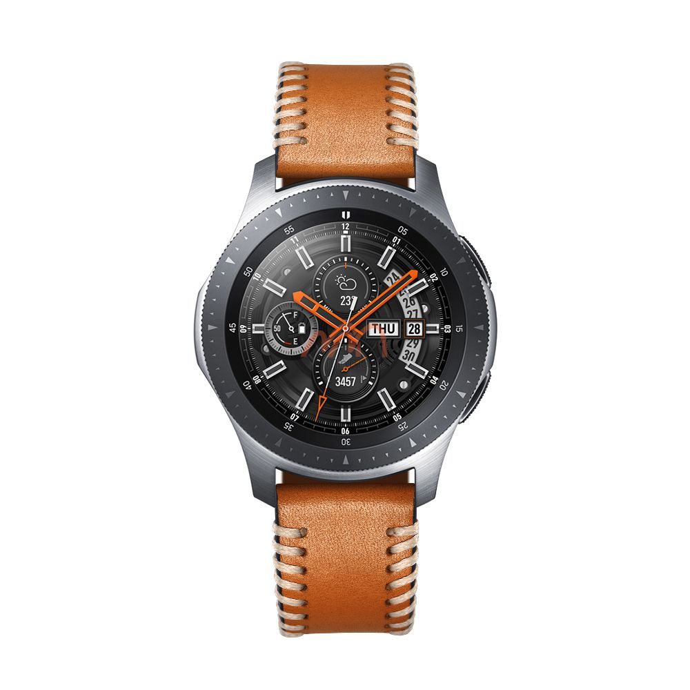 Dây da cao cấp viền chỉ nổi Samsung Galaxy Watch 42mm và 46mm