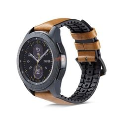 Dây da lộn lưng cao su Galaxy Watch 42mm