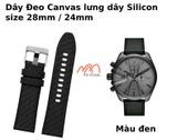 Dây Đeo Canvas lưng dây Silicon size 28mm / 24mm