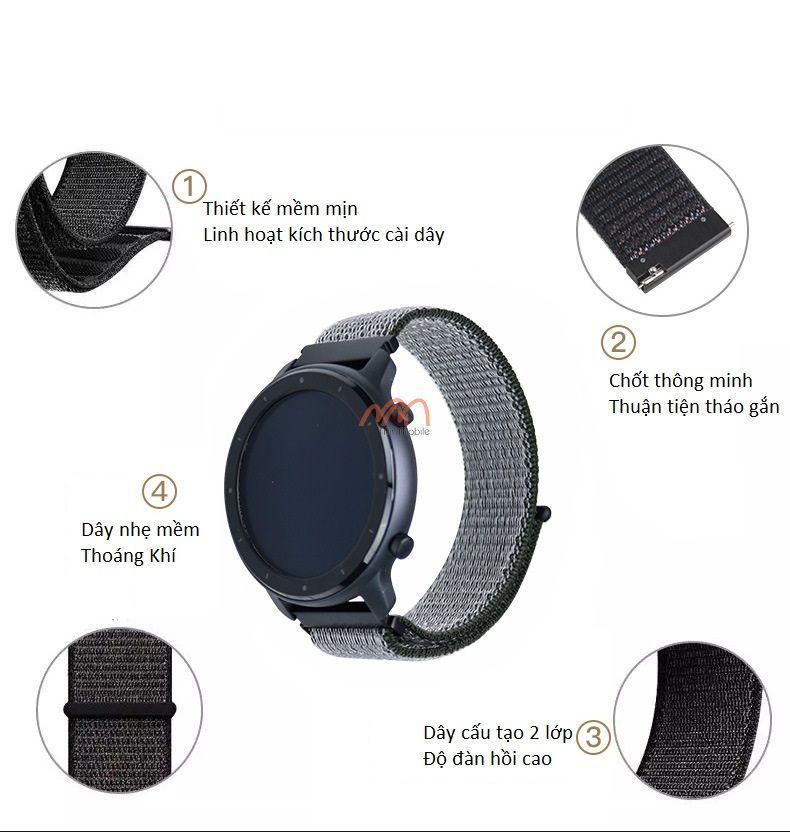 Dây nylon thể thao đồng hồ Amazfit GTR