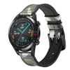 Dây 2 lớp da + silicon Huawei Watch GT2 hiệu Sikai