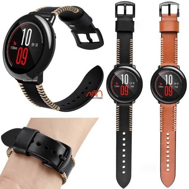 Dây da viền chỉ nổi Amazfit Pace