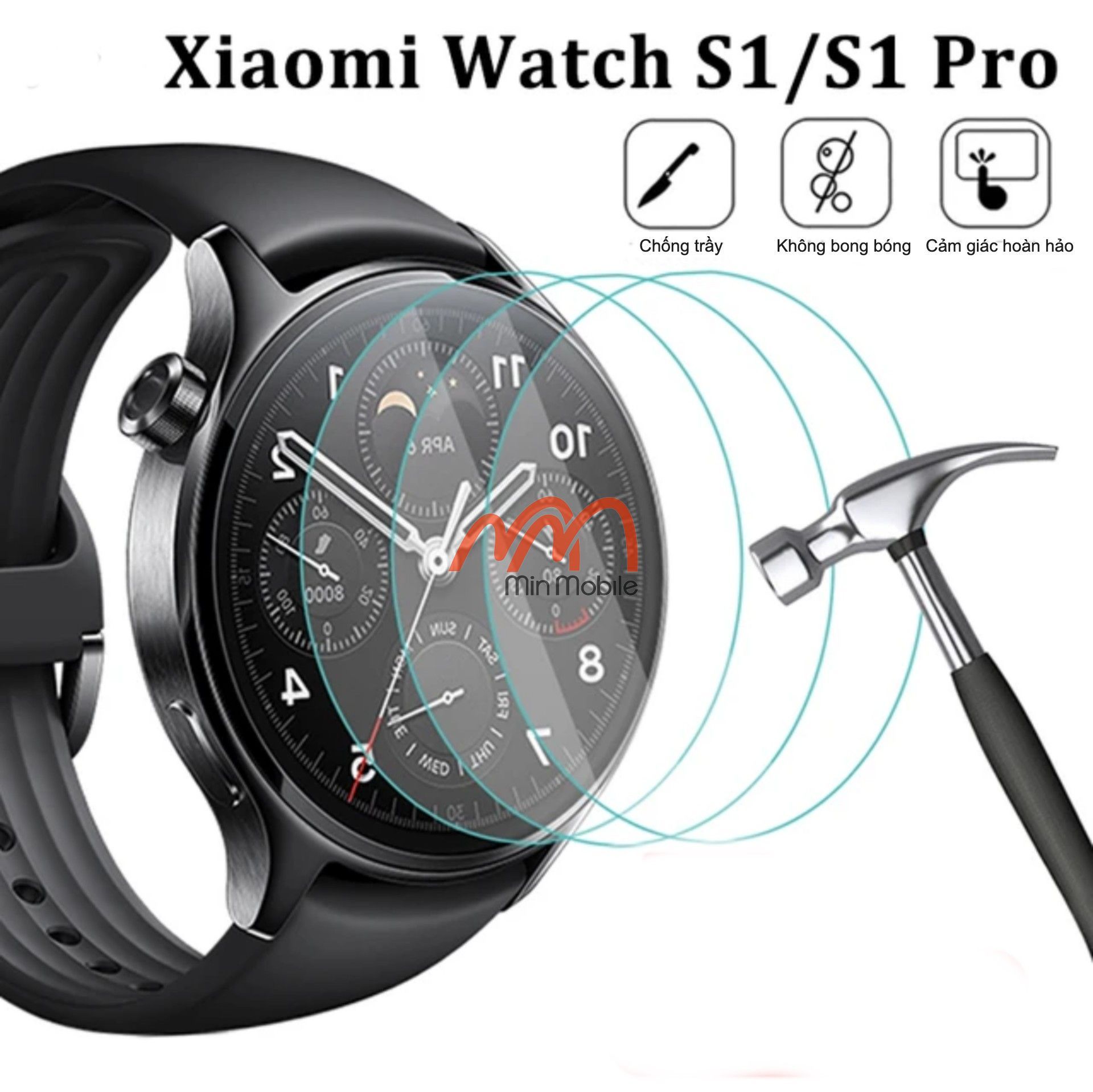 Kính Cường Lực Xiaomi Watch S1 Pro
